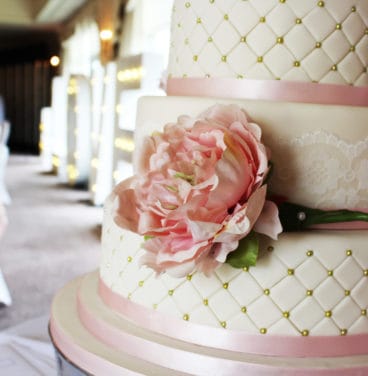 Close up wedding cake