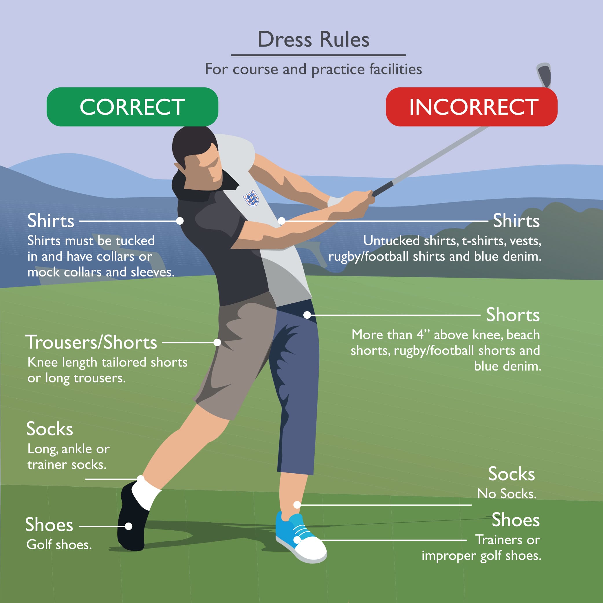 world tour golf links dress code